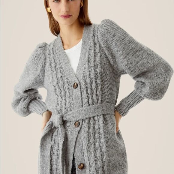 🖤 TOCCIN *Black* Camille Popcorn Cardigan Coat - Picture 5 of 14